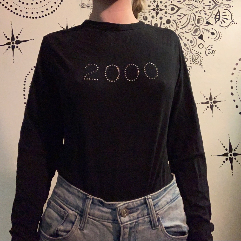 Y2k Rhinestone Top - Picture 2 of 3